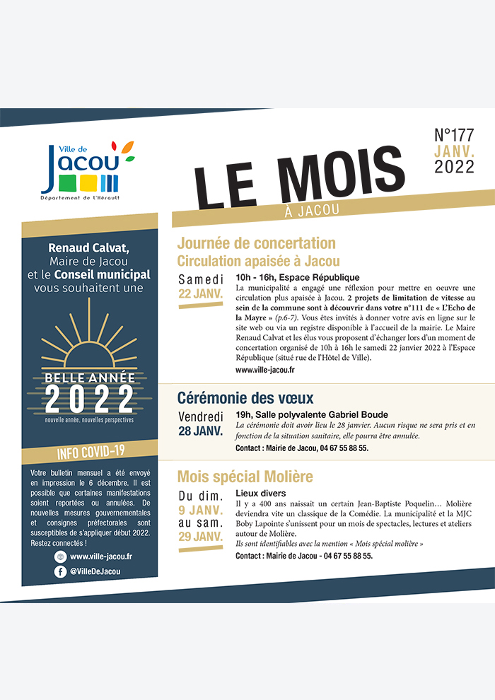 Le Mois à Jacou – Décembre 2021