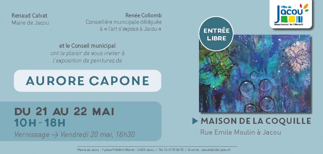 Exposition peintures d'art abstrait (par Aurore Capone)