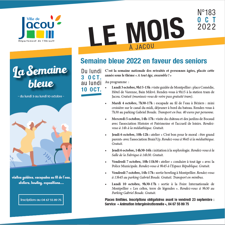 Le Mois à Jacou - octobre 2022