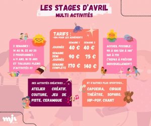 Stages vacances de la toussaint 2