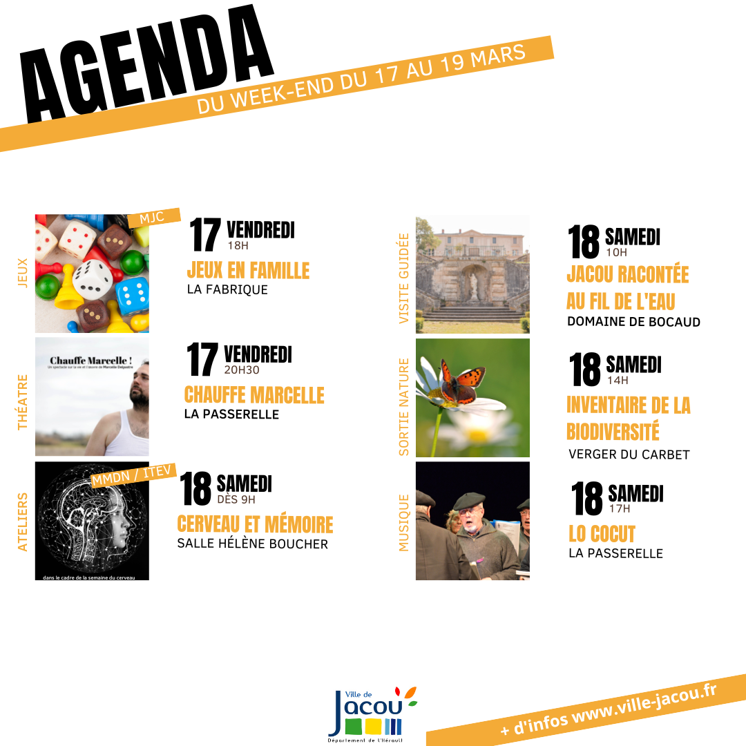 L'agenda du week-end