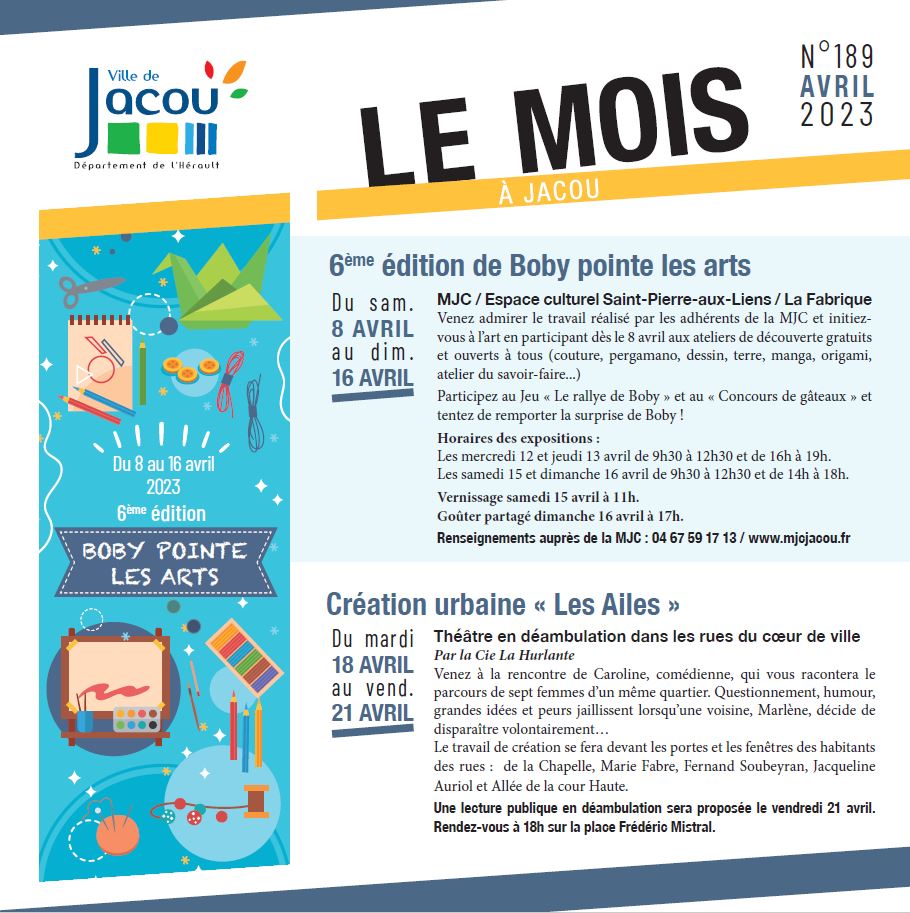 Mois à Jacou - avril 2023