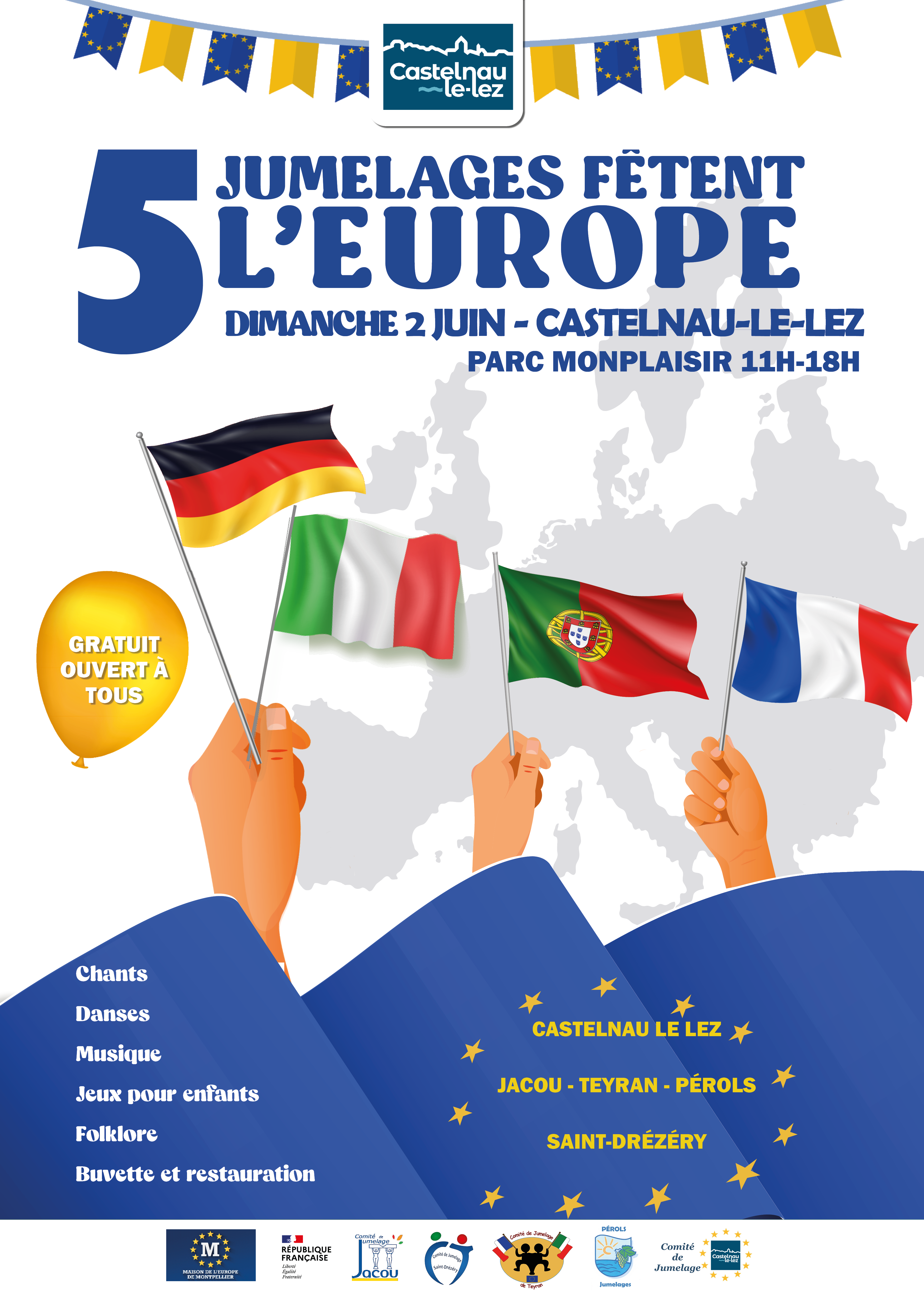 5 jumelages fêtent l'Europe 2