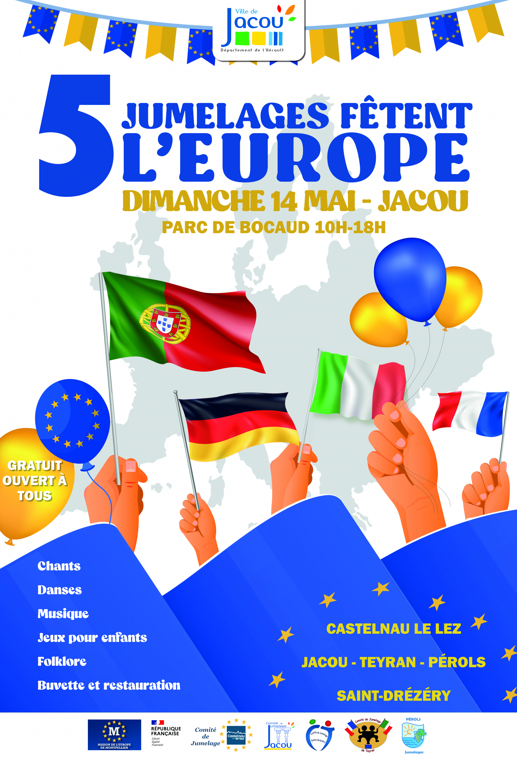 5 jumelages fêtent l'Europe !