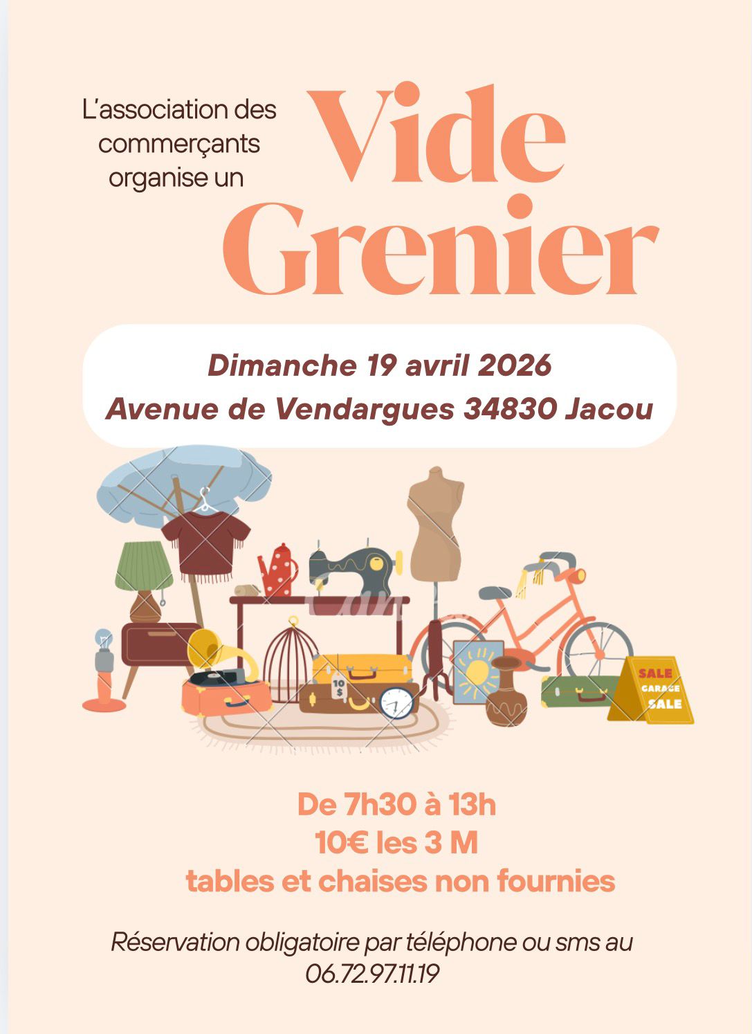 Vide-grenier de l'association des commerçants