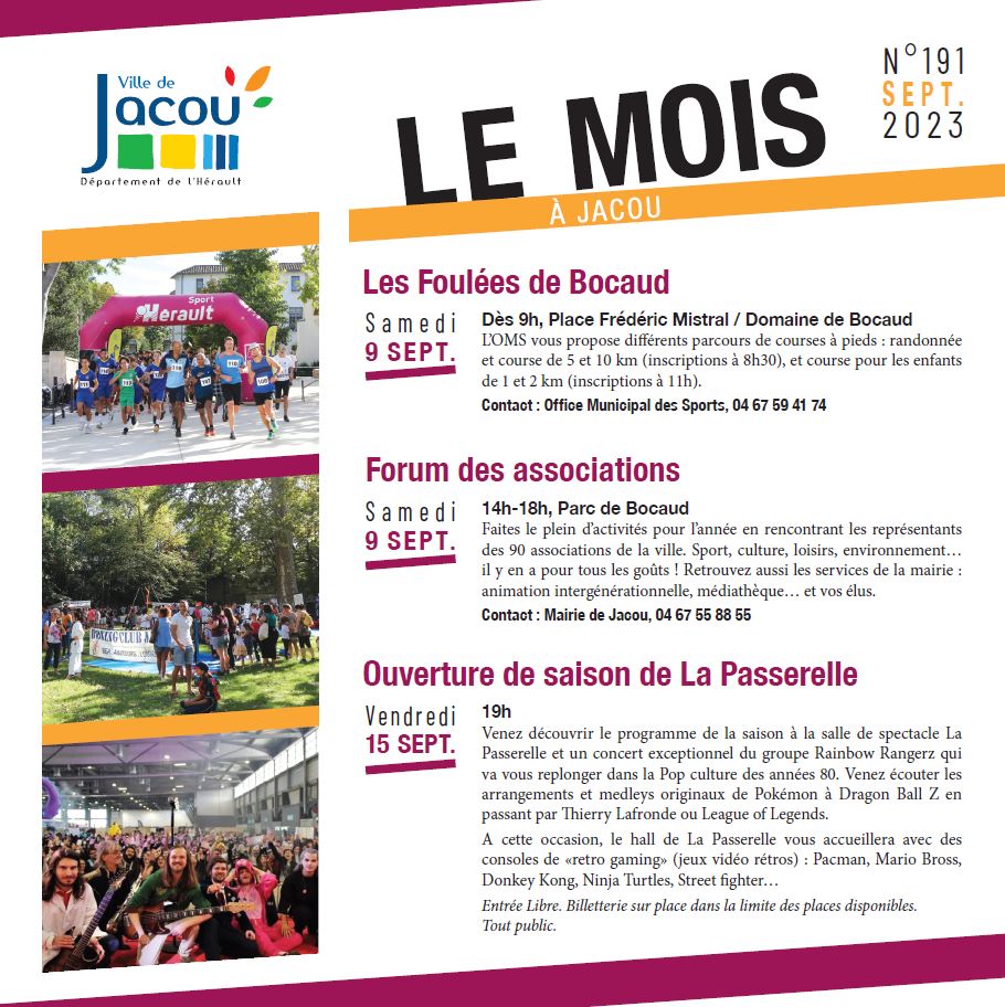 Mois à Jacou - Septembre 2023