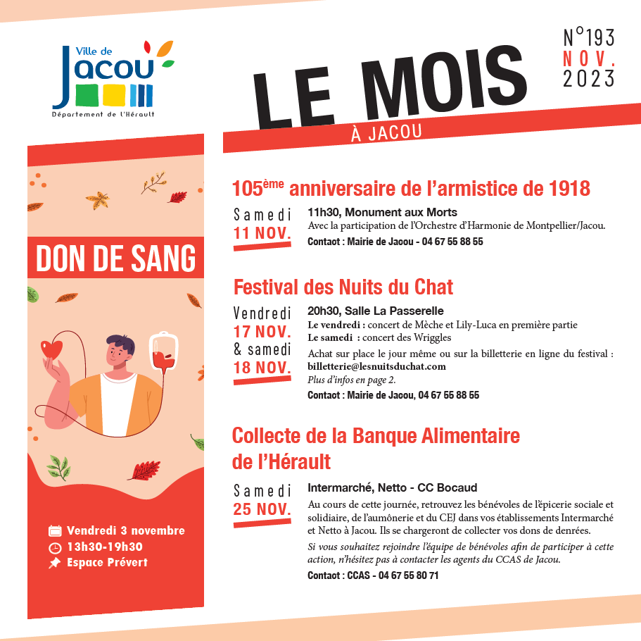 Mois à Jacou - novembre 2023