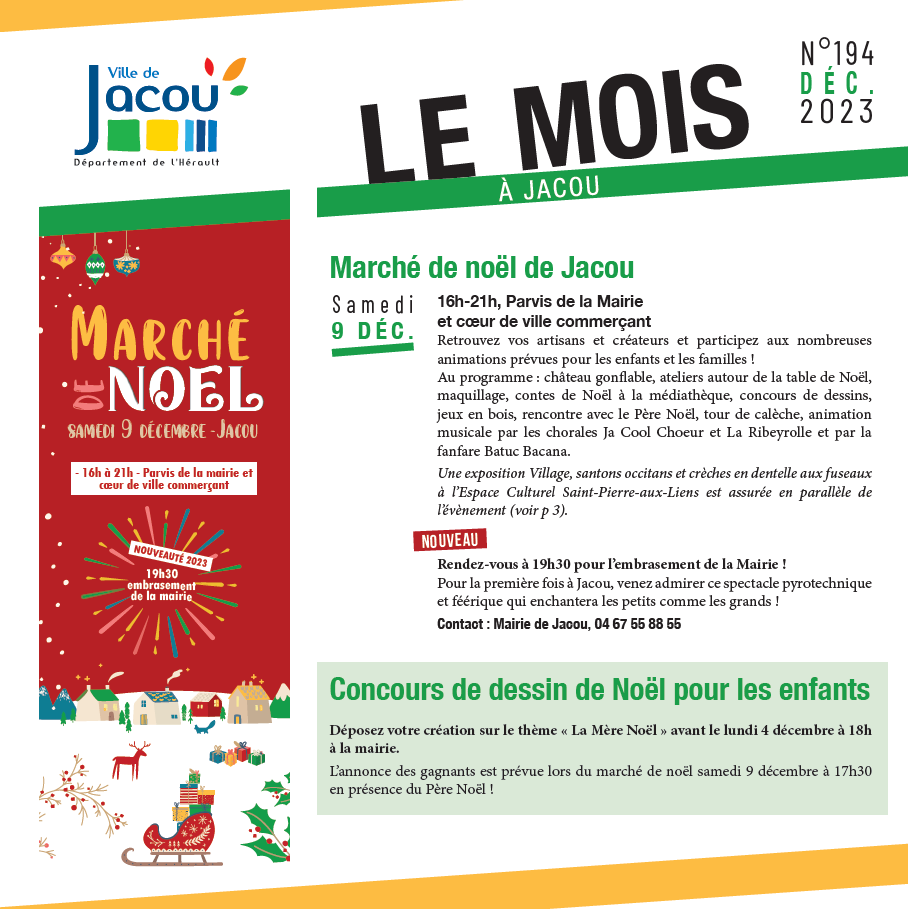 Mois à Jacou - décembre 2023