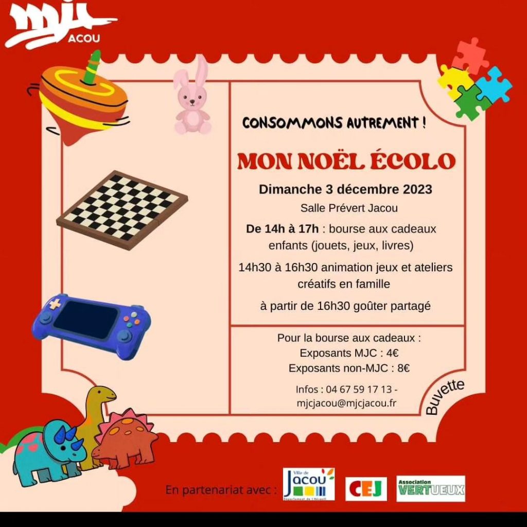 Mon noël écolo - bourse aux jouets