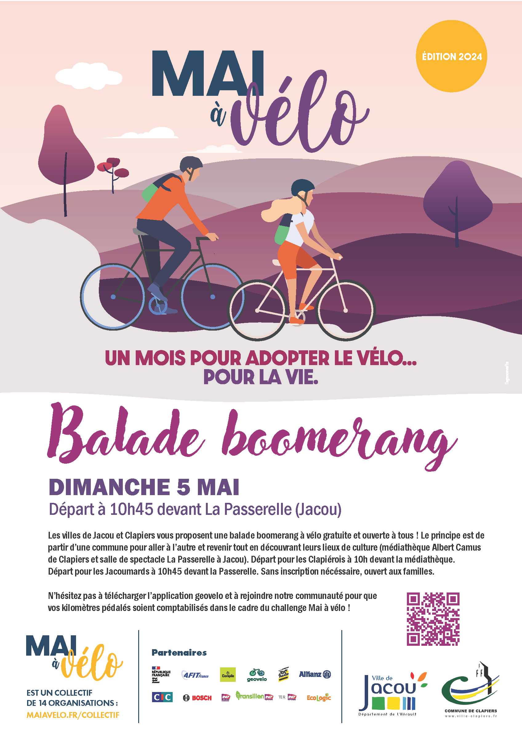 Balade boomerang - Mai à Vélo