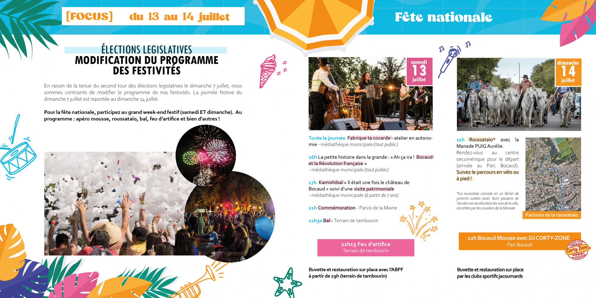 Elections législatives : modification du programme des festivités 5