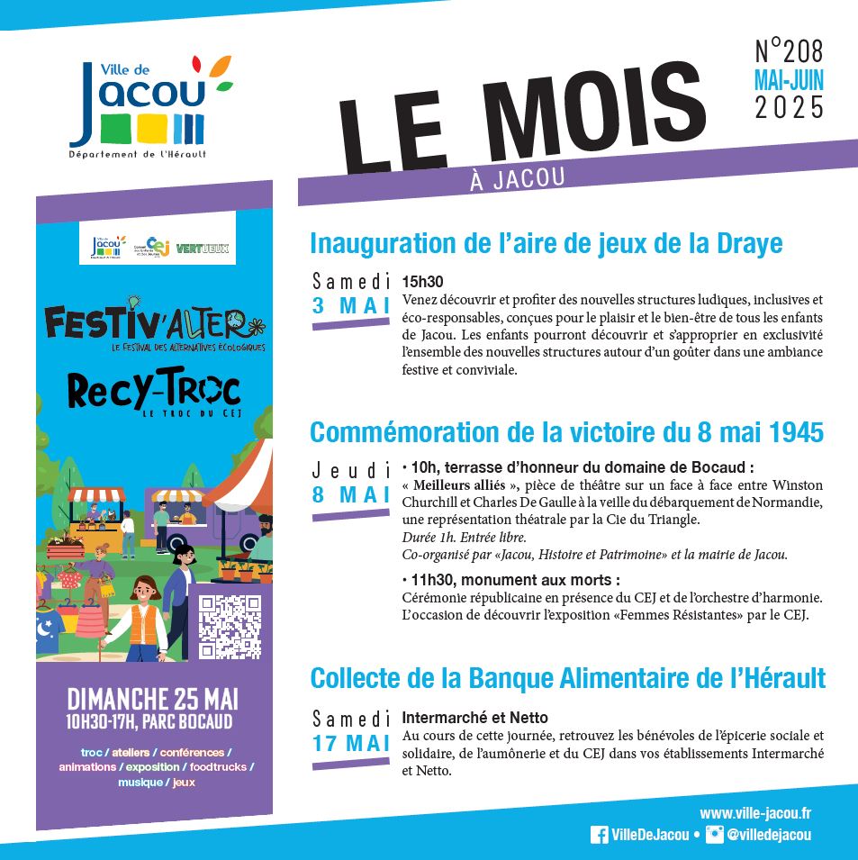 Le Mois à Jacou - mai 2025