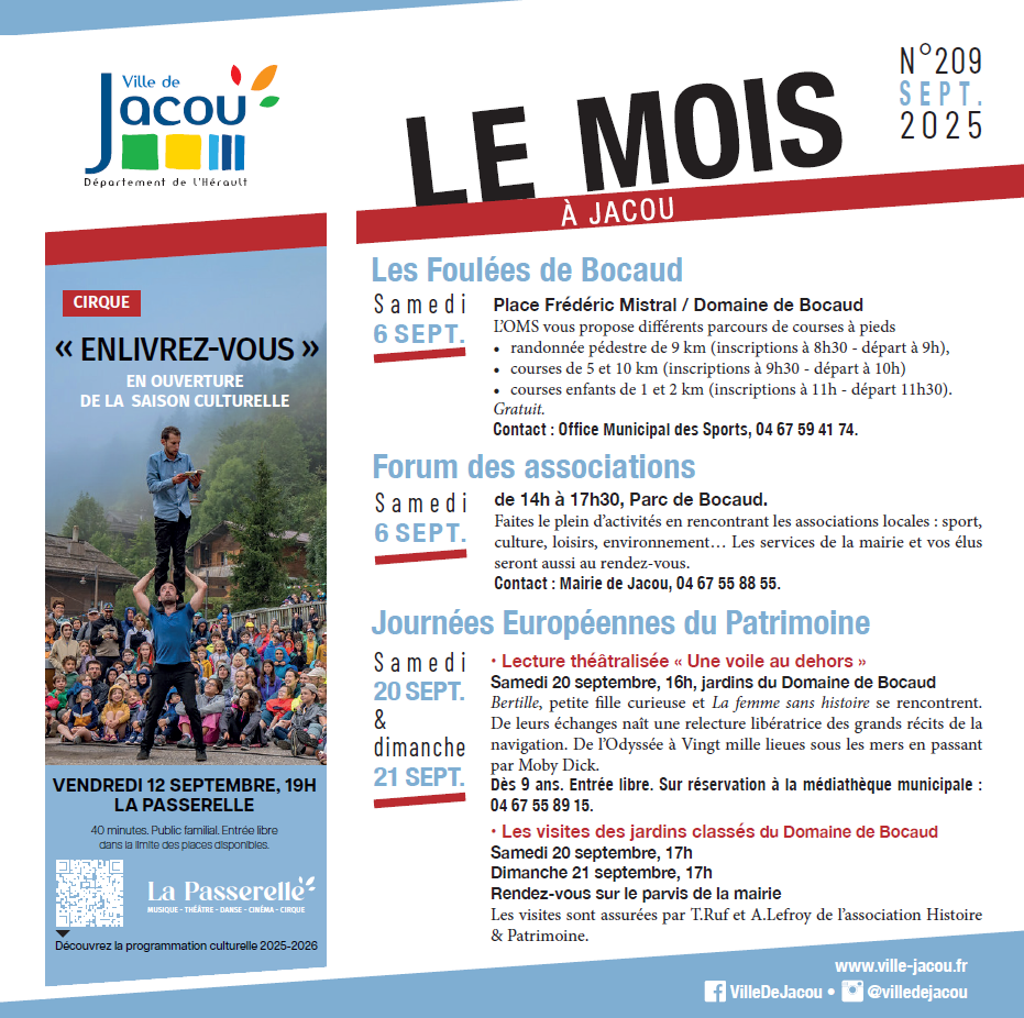 Mois à Jacou - septembre 2025