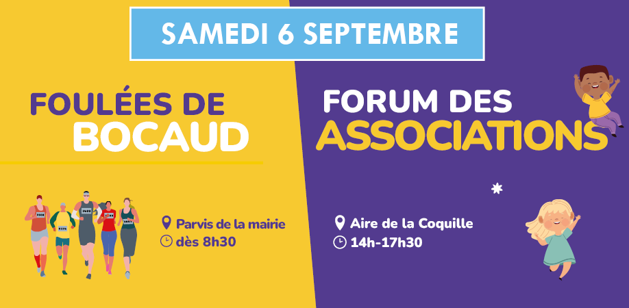 Foulées de Bocaud & Forum des associations 2