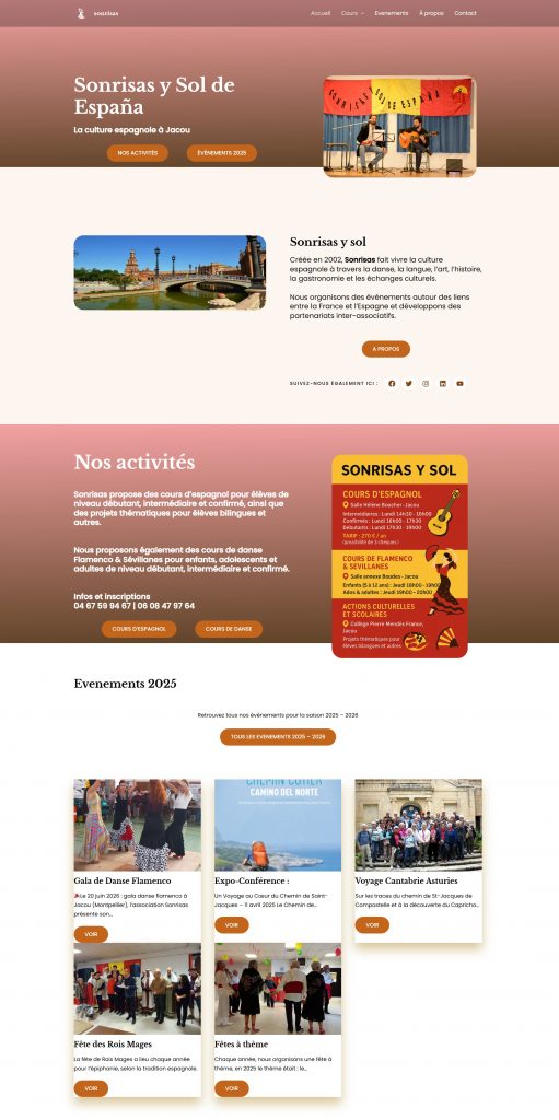 Sonrisas y Sol de Espana lance son site web !