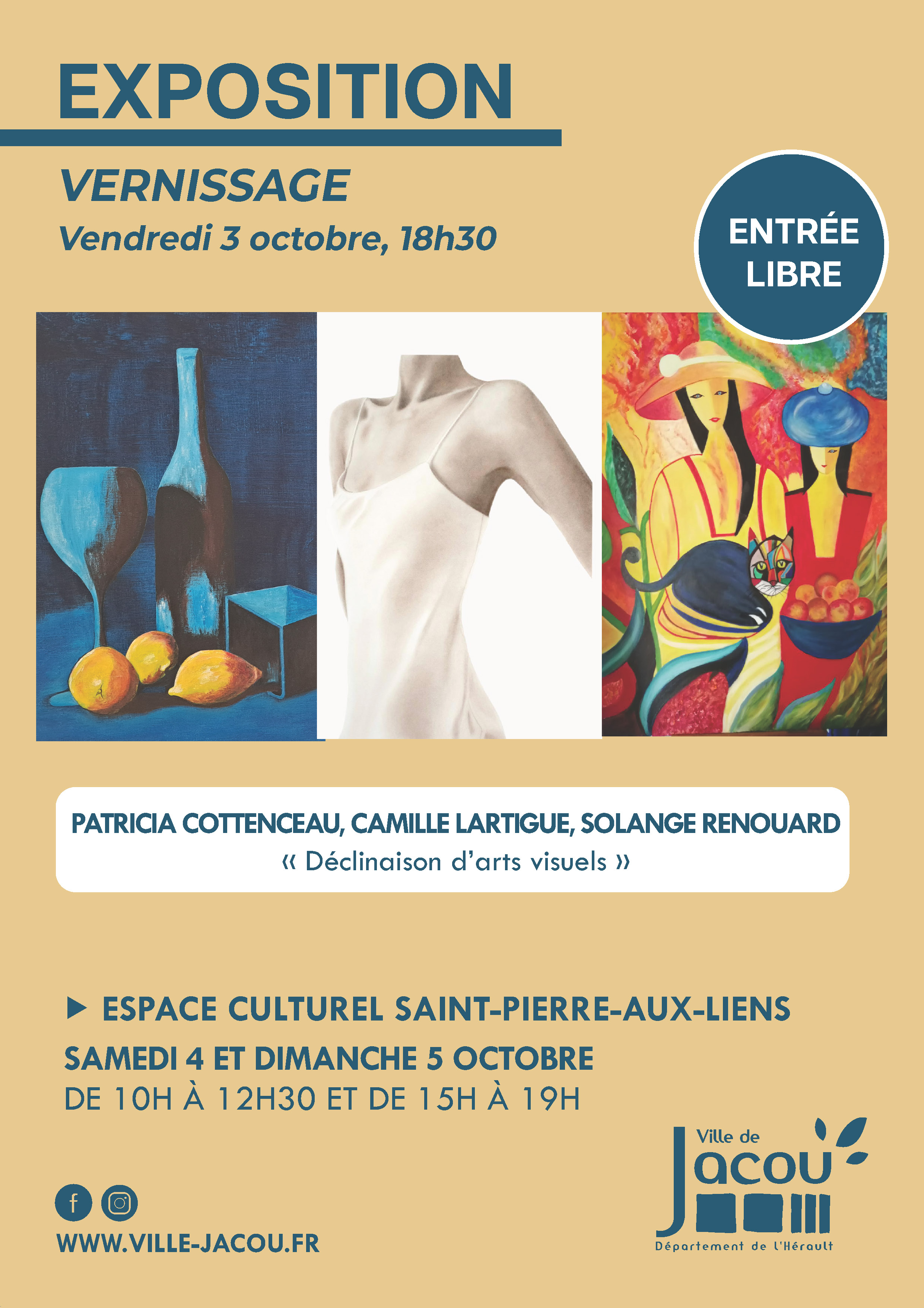 Exposition : Déclinaison d'arts visuels (peintures)