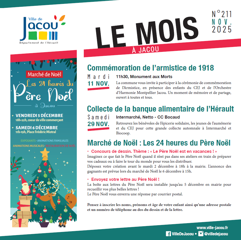 Le Mois à Jacou - Novembre 2025