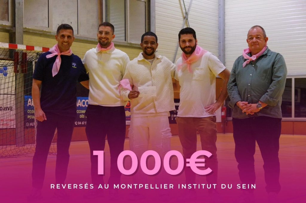 Octobre rose : le JACCHB reverse 1000€ à l'institut du sein