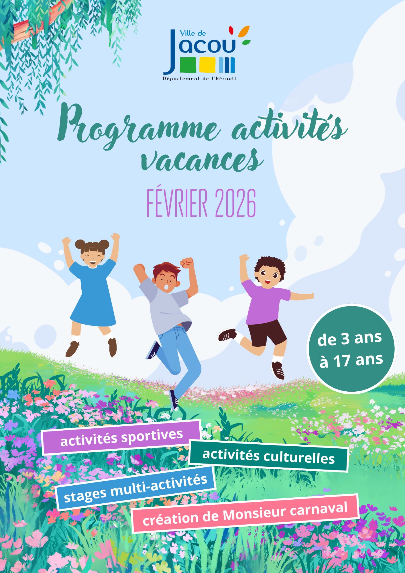 Programme activités et stages pendant les vacances