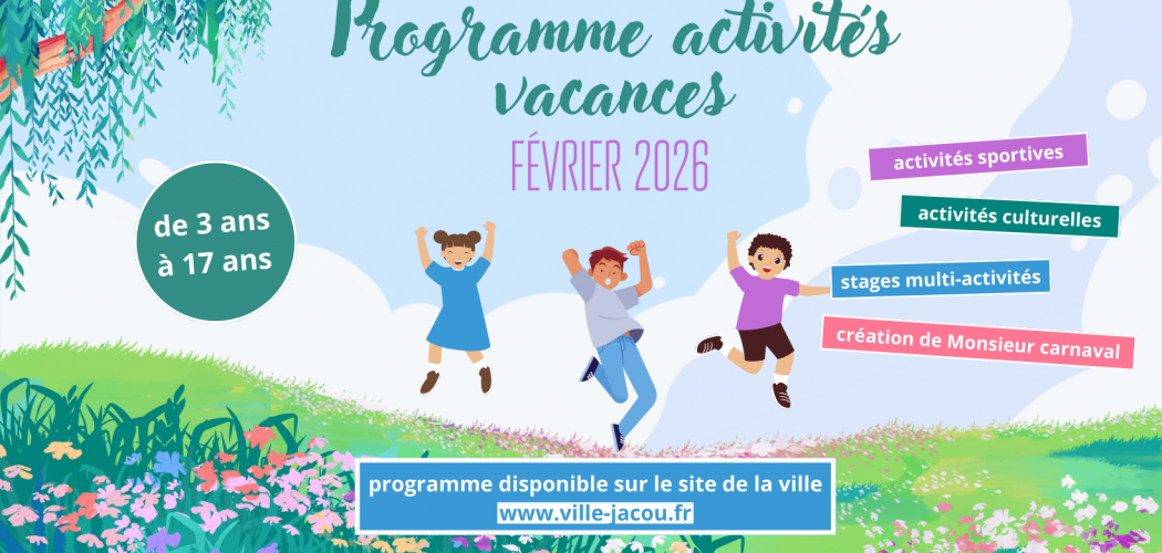 Programme des activités - vacances de février 2026