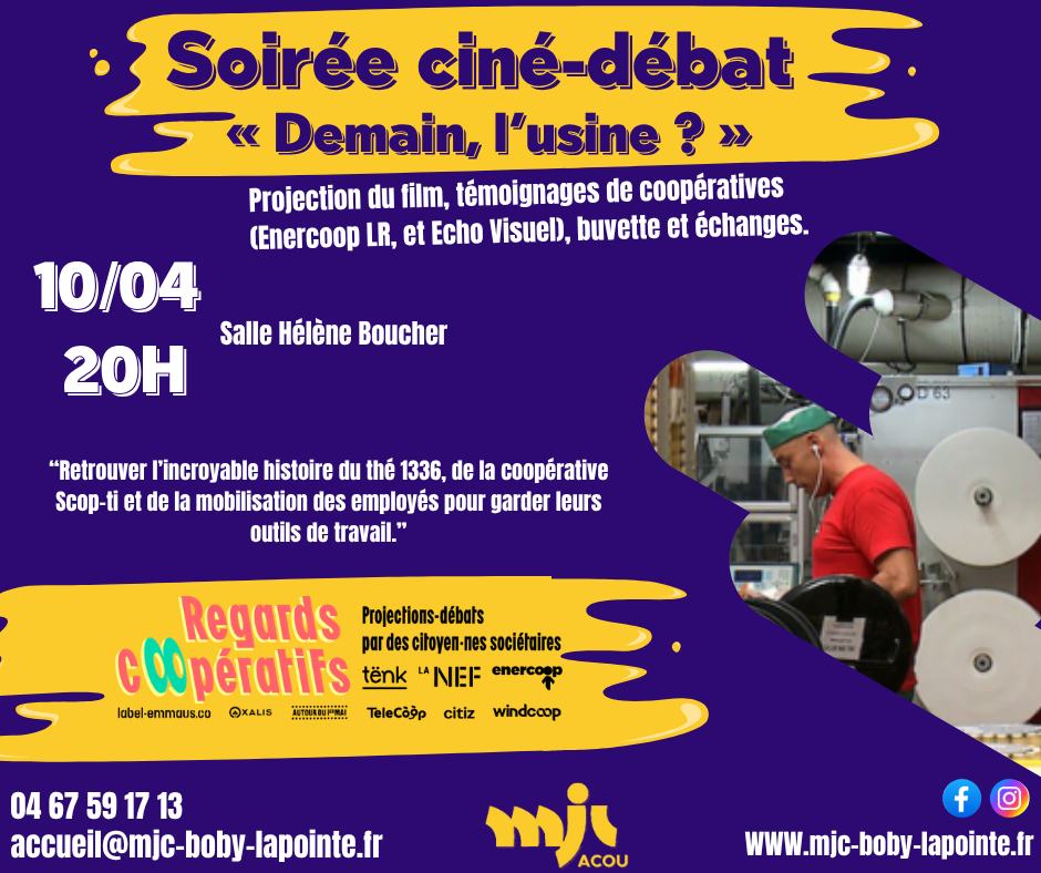 Cine-débat : "Demain, l'usine ?"