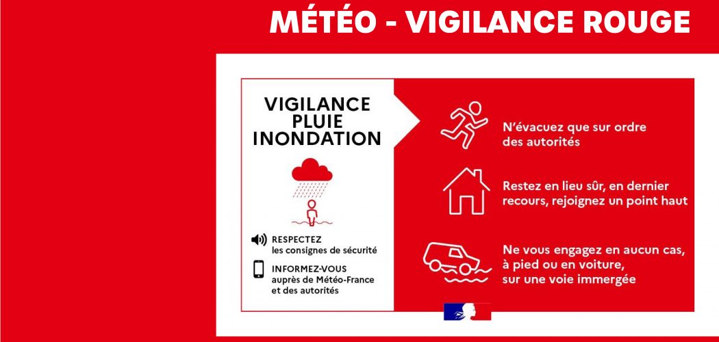 Météo - Vigilance rouge (Pluie, orage et inondation)